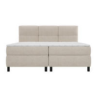 BOXSPRINGBETT - 2 Personen - stoff - beige Lodi - Beige, Textil (80/200cm) - Vente-Unique