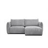 ECKSOFA TAUER 3-Sitzer, hellgrau - Hellgrau/Schwarz, Holzwerkstoff/Kunststoff (206/173cm) - Courtois Laville