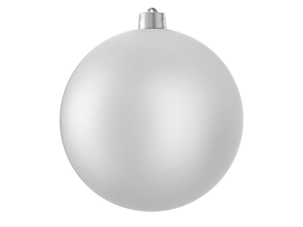 WEIHNACHTSKUGEL Silber matt, Ø 20 cm, Kunststoff, für Innen- und Außenbereich - Silberfarben, Kunststoff (30/30/30cm) - LAALU