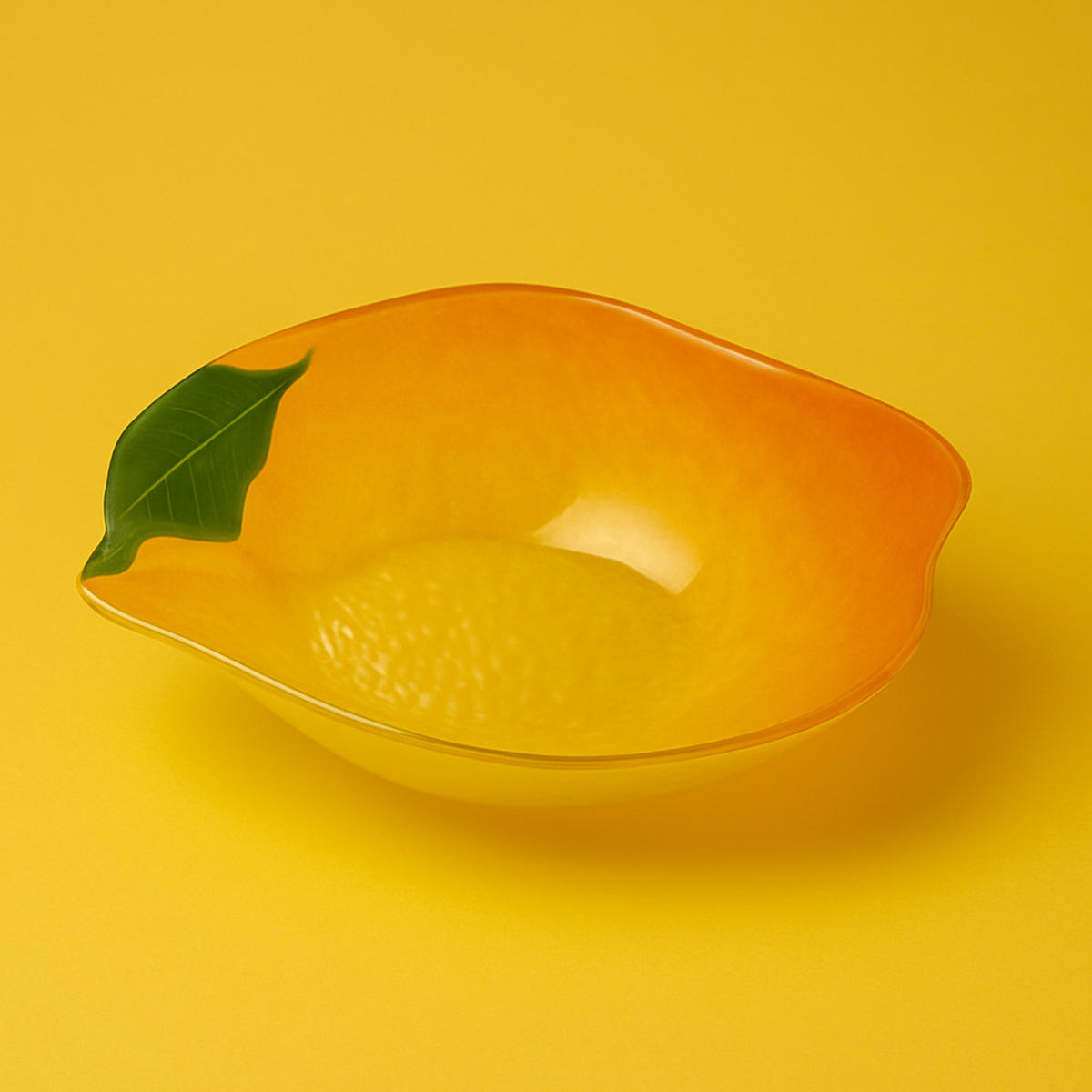 SERVIERSCHALE Aria Fresh Gelb 13x18xh4 cm Glas - Gelb, Glas (18/4/13cm) - Mondex