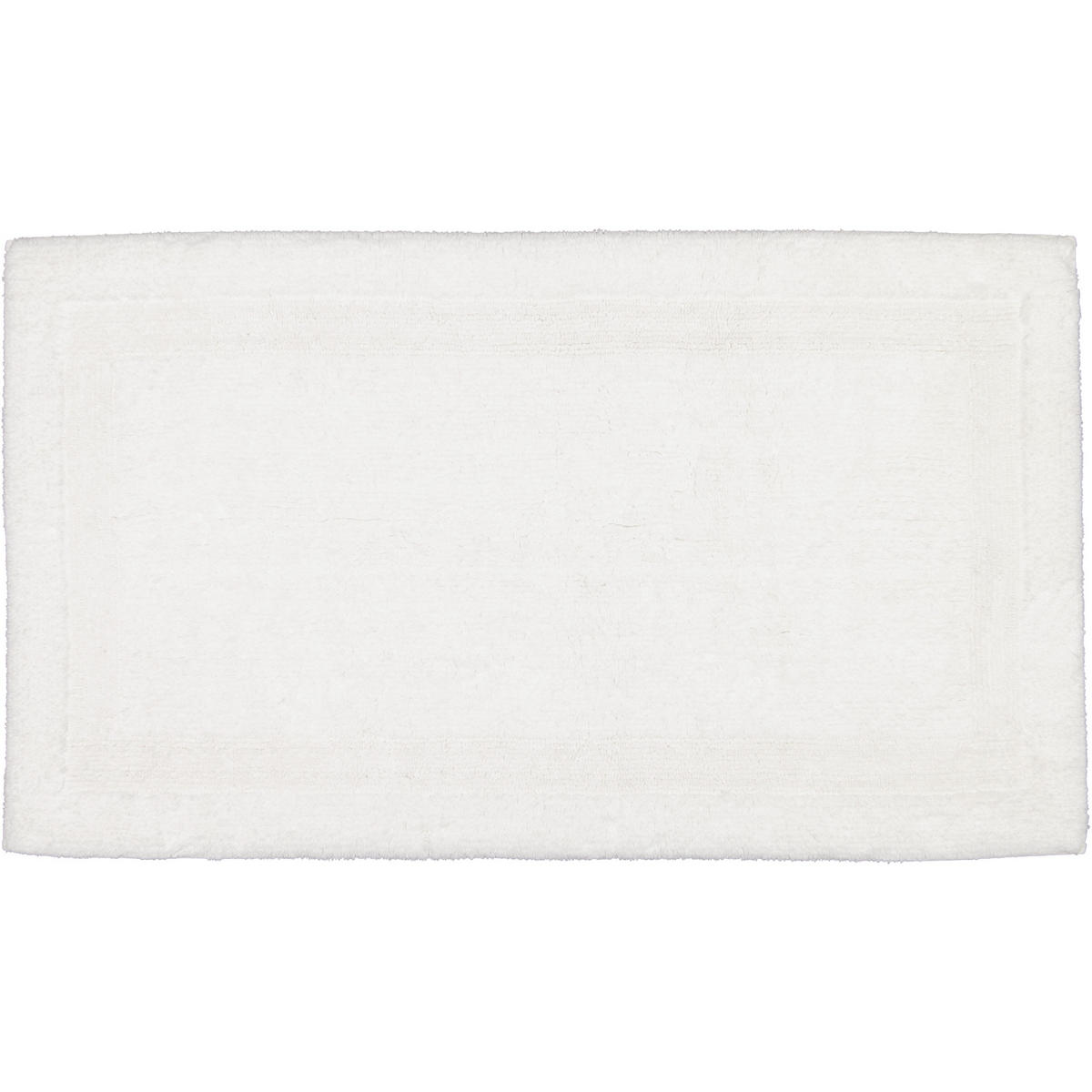 BADTEPPICHE LUXUS BADTEPPICH 1000 WEISS - 600 - Weiß, Textil (70/120cm) - Cawö