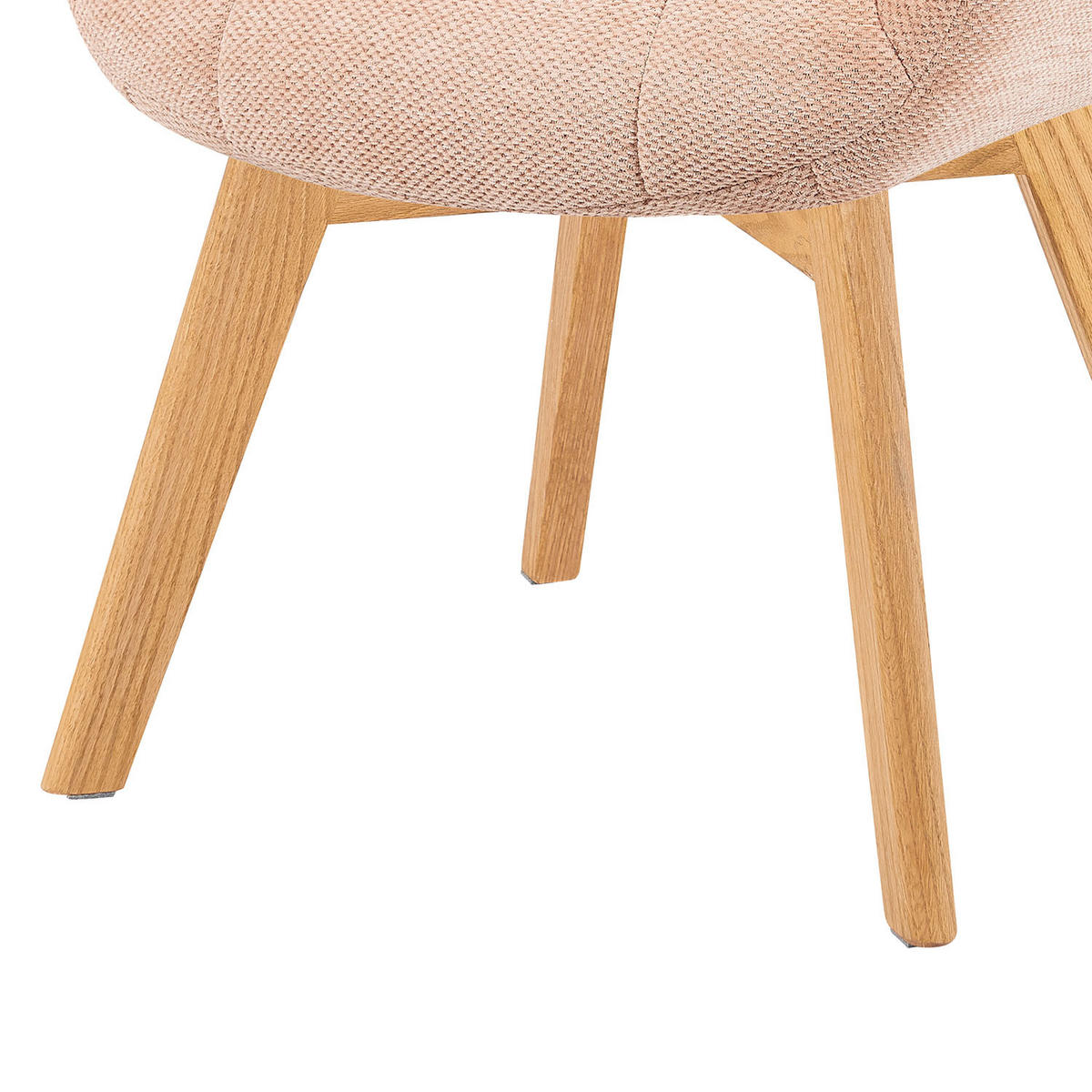 ESSZIMMERSTUHL Mika-Ava 2er-Set - Honigeiche/Rosa, Eichenholz/Holz (65/81/66cm) - DUBI Möbel