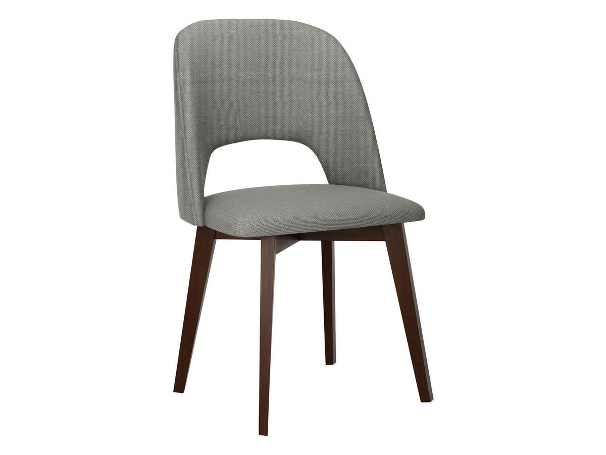 STUHL Monti 4, Holzfarbe: Nuss - Walnussfarben/Grau, Holz (48/83/54cm) - MIRJAN24