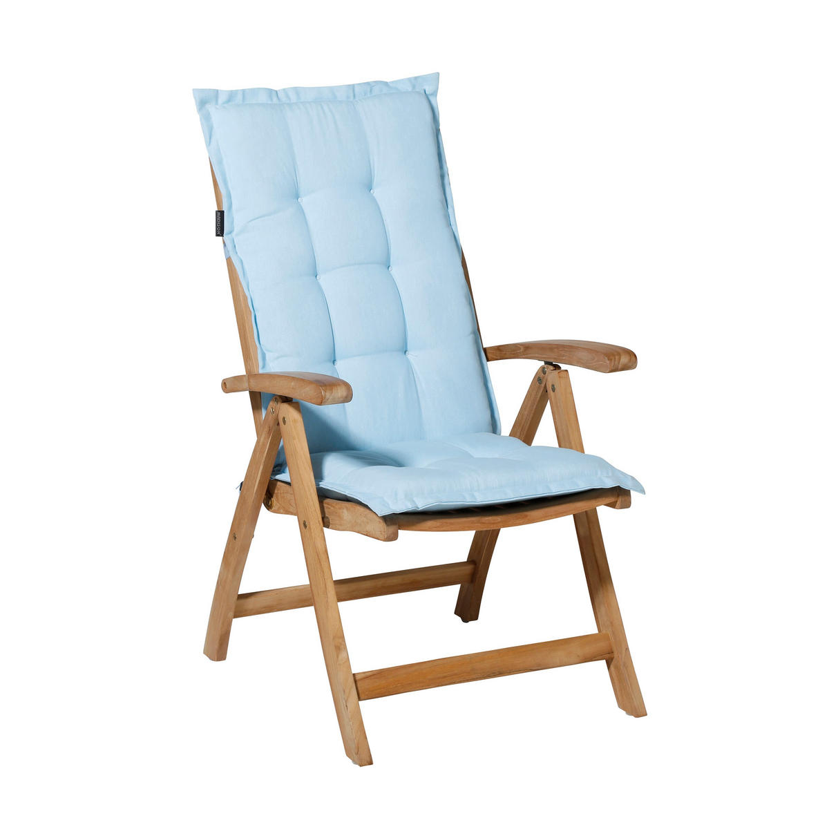 GARTENSTUHLKISSEN Panama 123/50 cm 4er-Set - Hellblau, Textil (50/7/123cm) - Madison