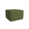 POUF Chenille Stoff Grün - Dunkelgrün/Schwarz, Kunststoff/Textil (65/40/65cm) - Makamii