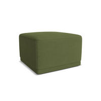 POUF Chenille Stoff Grün - Dunkelgrün/Schwarz, Kunststoff/Textil (65/40/65cm) - Makamii
