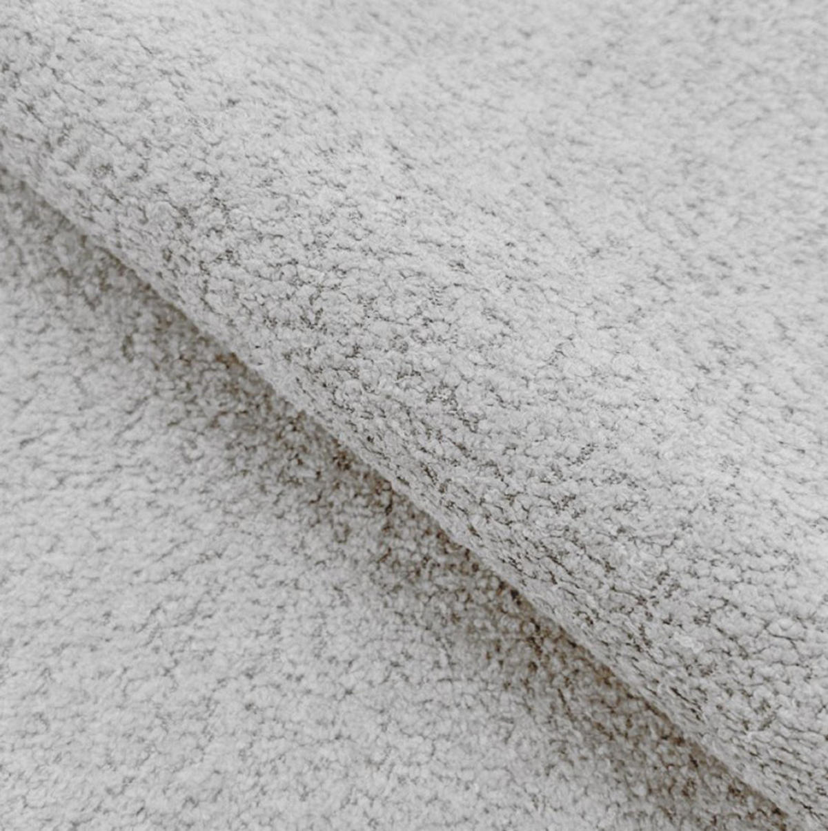 ECKSOFA TOLLO Anthology-stoff U-form 400x217x105 cm silber - Weiß, Holz/Textil (400/217cm) - DomoHome