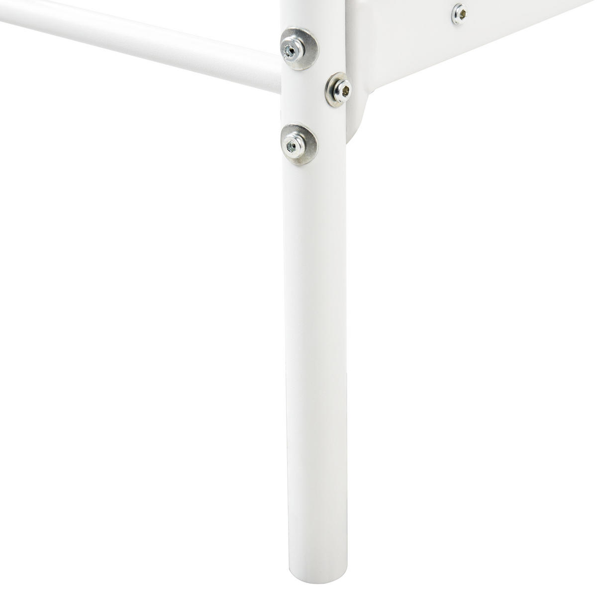 HIMMELBETT 90x200 cm Weiß Sormery - Weiß, Metall (90/200cm) - Beliani