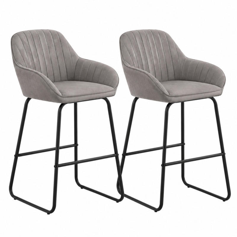 Meubliv Barhocker Grau 50.5x96x53 cm
