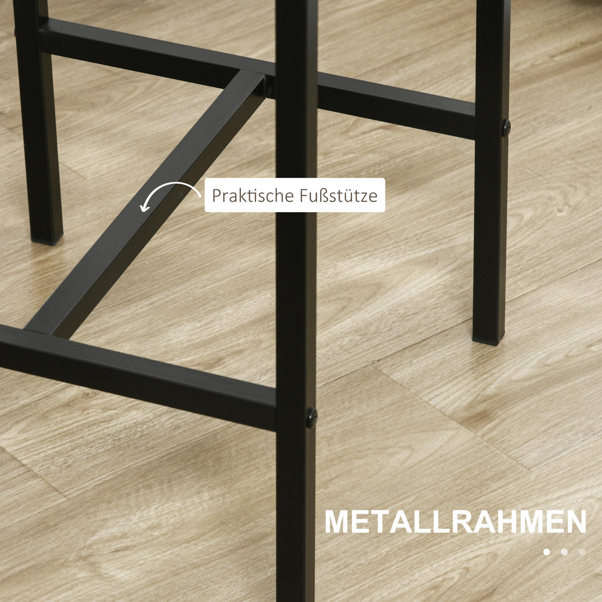 BAR-SET Rostfarben 89.0/45.0/87.0cm - Rostfarben, Holzwerkstoff (45/87/89cm)