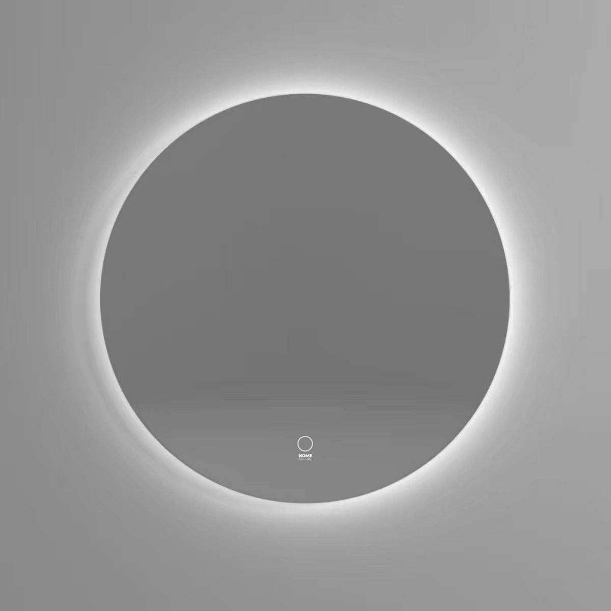 LED-SPIEGEL SILA - 60 cm - Weiß, Glas (60/60/3cm) - Home Deluxe