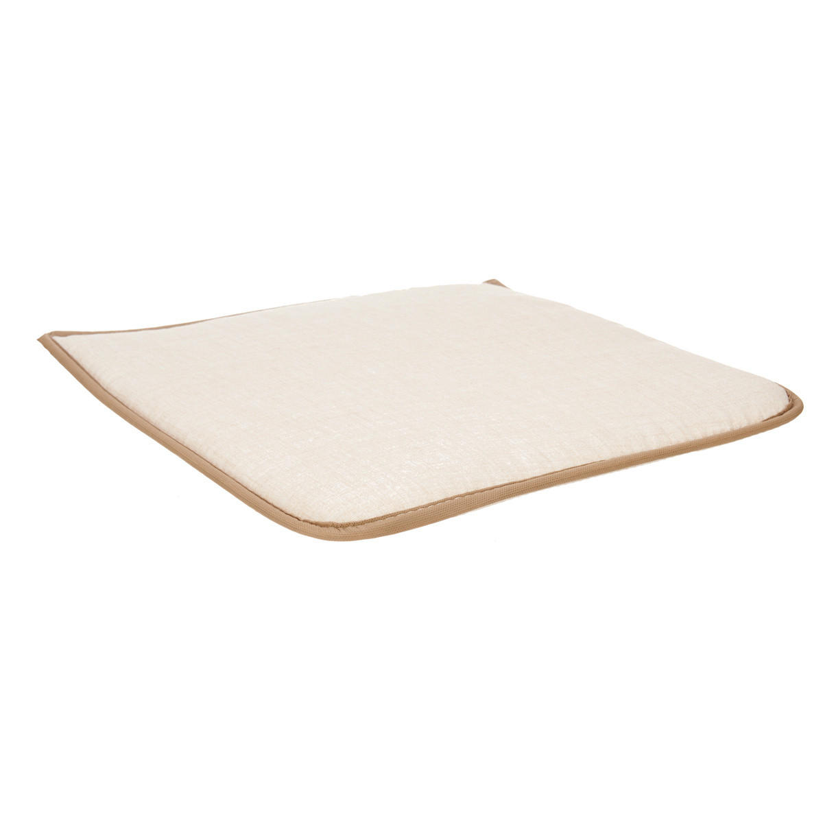 STUHLKISSEN mit Schleifen 38/38 cm - Creme, Kunststoff (38cm) - Giftdecor