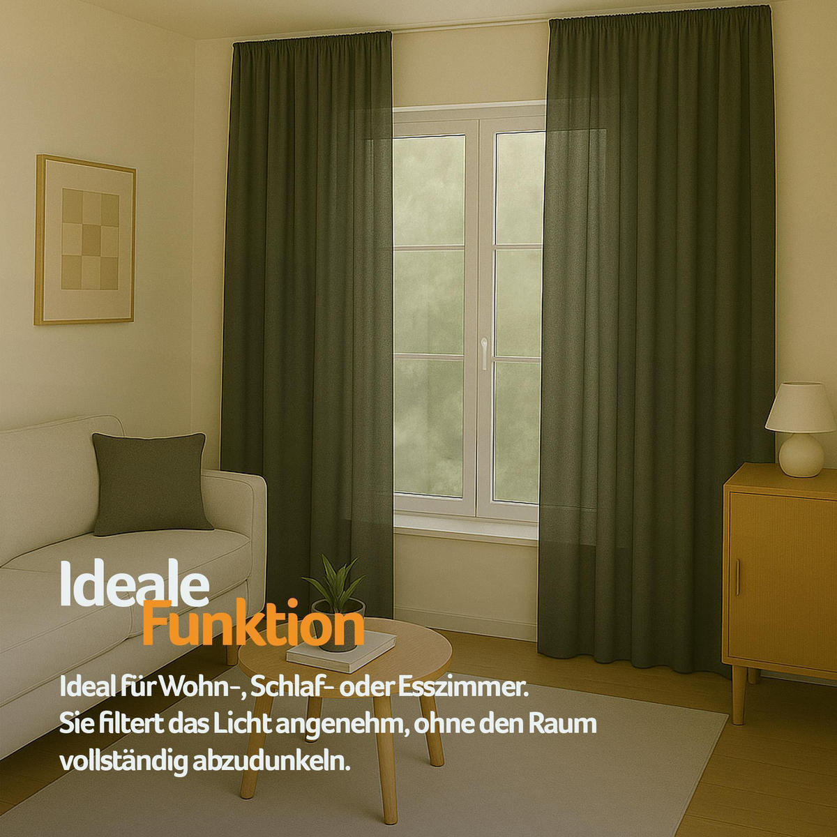 GARDINE Universalband "blickdicht" 2er Pack Anthrazit 140x145 cm - Anthrazit, Textil (140/145cm) - Bestlivings