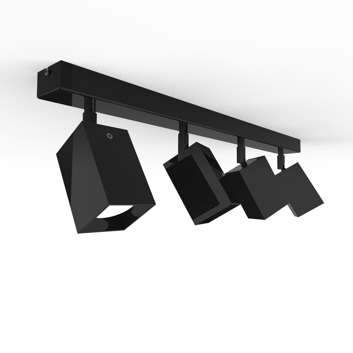 DECKENLEUCHTE - Schwarz, Metall (6/60/18cm) - Lumicom