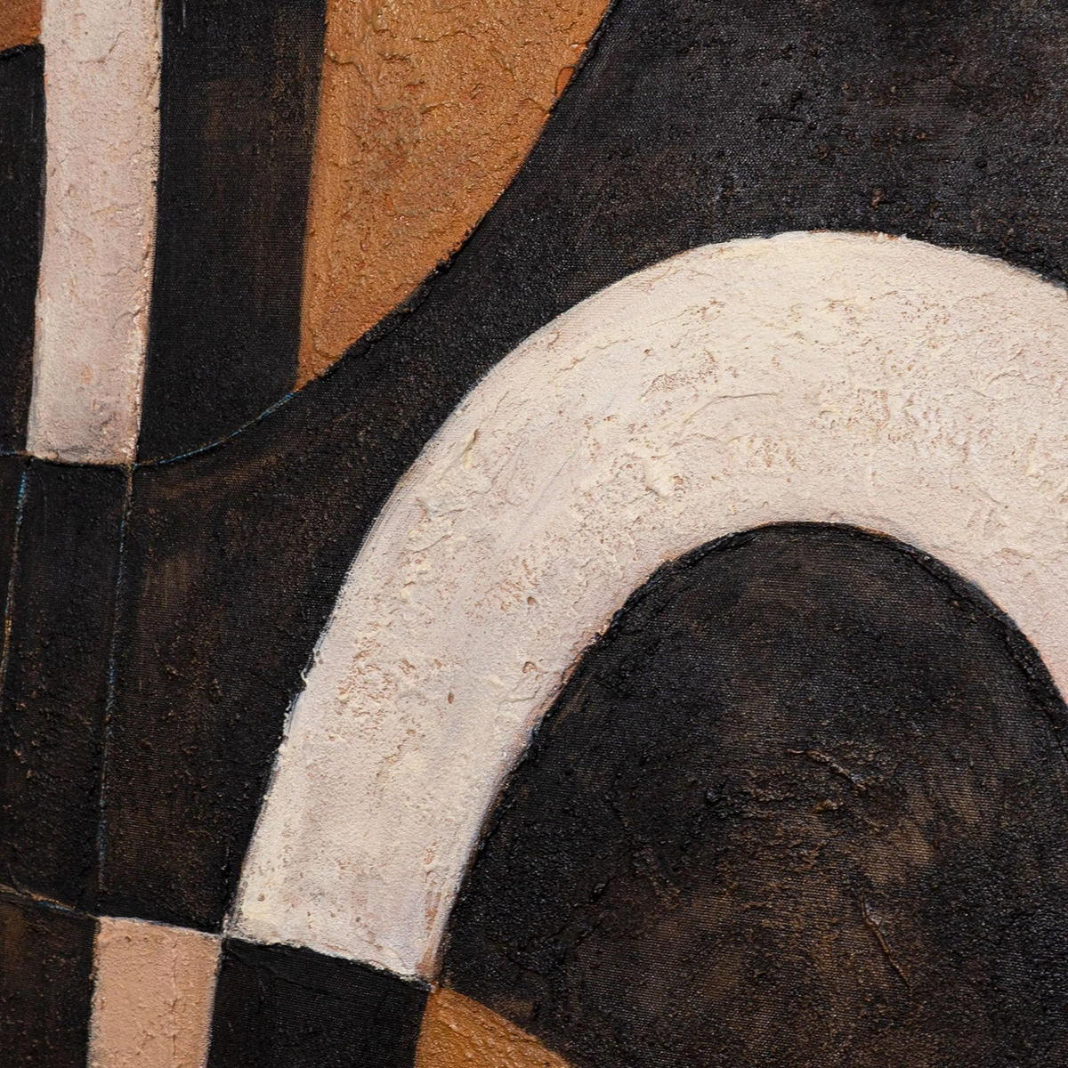GEMÄLDE Harmonie der Kurven Schattenfugenrahmen Grau 120x80 cm - Grau, Holz (120/80cm) - YS-art gallery