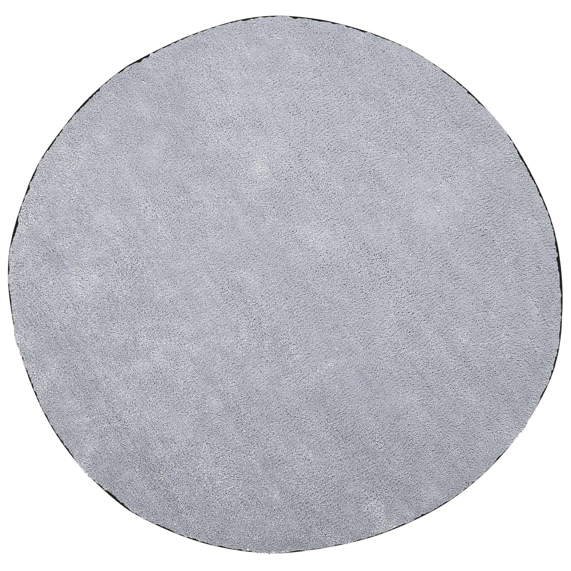 SHAGGY-TEPPICH Demre 140/140 cm - Grau, Kunststoff (140/140cm) - Beliani