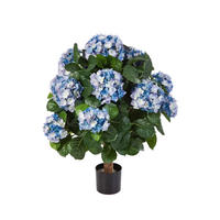 KUNSTPFLANZE Künstliche Hortensie - Naomi 62 cm - Blau, Kunststoff (62cm) - aplanta
