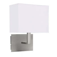WANDLEUCHTE Nickel Matt Silber - Silberfarben, Metall (20/25.5/14cm)