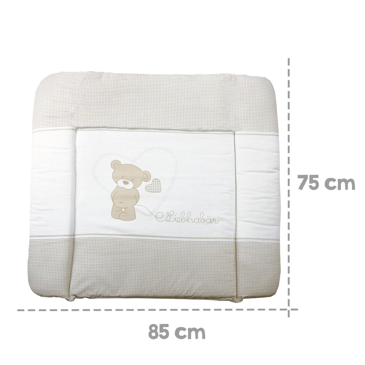 WICKELAUFLAGE Liebhabär - Braun, Textil (85/75cm) - Roba