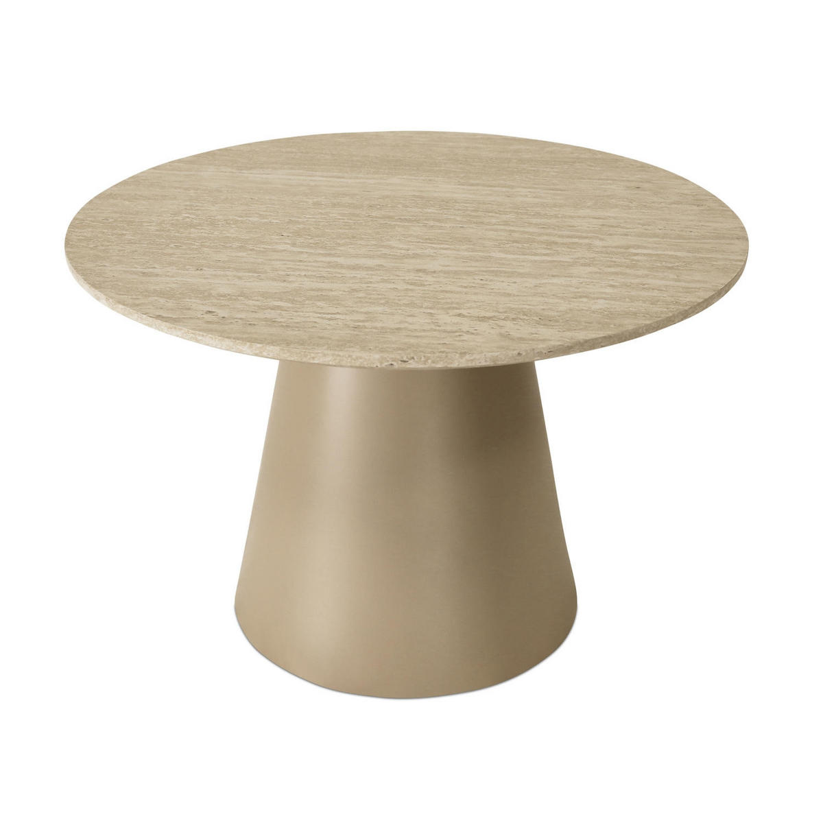 COUCHTISCH rund Beige 60/60/40 cm - Beige, Holzwerkstoff (60/60/40cm) - Furnhouse