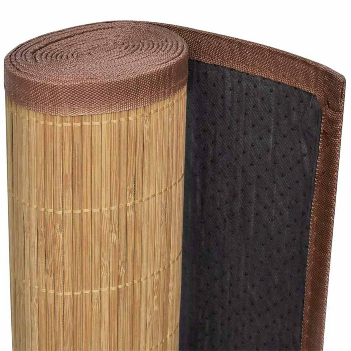 TEPPICH Rechteckig 160/230 cm aus Bambus Braun - Braun, Naturmaterialien/Holz (160/230cm) - vidaXL