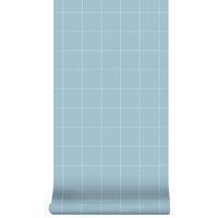 VLIESTAPETE - Quadratisch blau - Blau, Papier/Kunststoff (53/1000cm) - Superfresco Easy