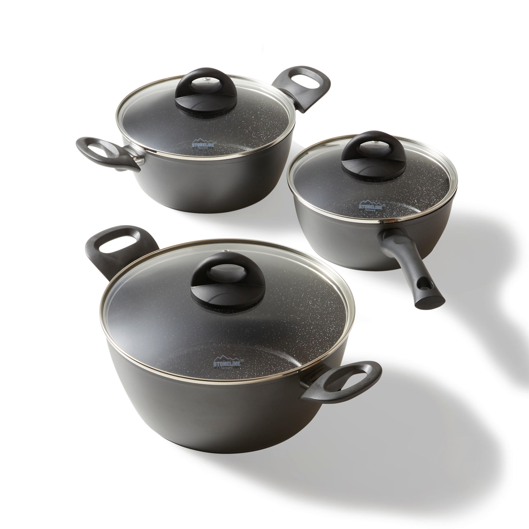 KOCHGESCHIRR SET 6-TEILIG - Grau, Metall - Stoneline