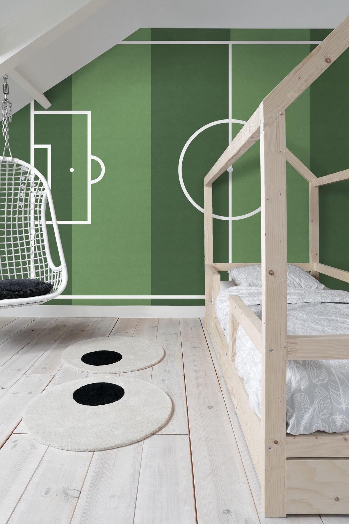 FOTOTAPETE Fußballfeld 400 x 279 cm - Grün, Papier (400/279cm) - ESTAhome