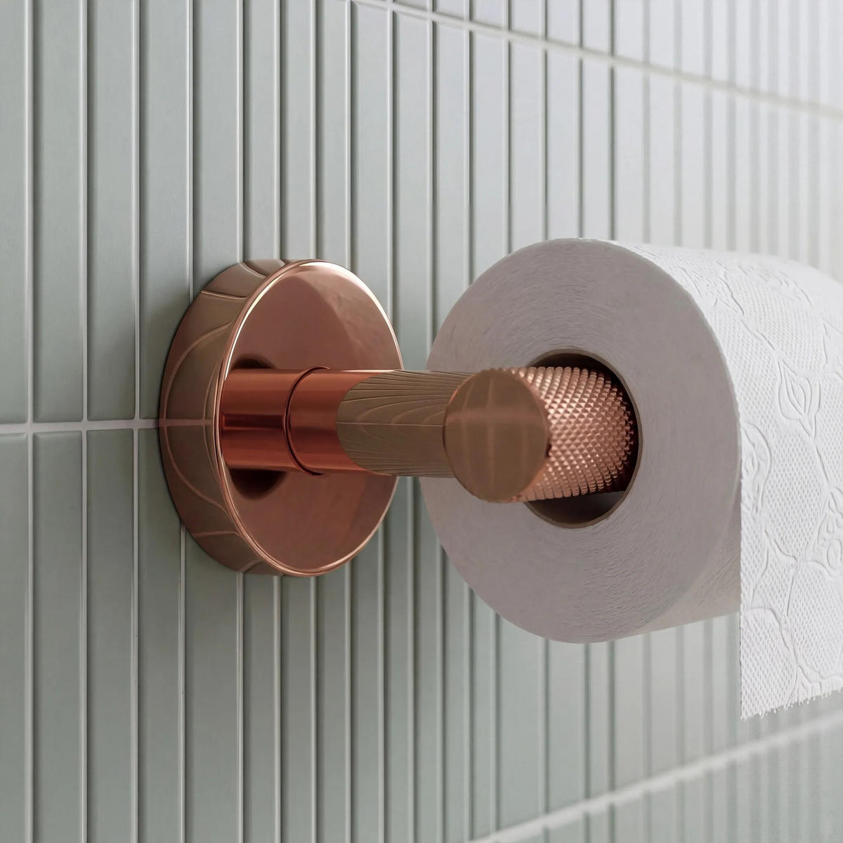 HALTER Für Toilettenpapier Rea 6611 Modern Copper - Kupferfarben, Metall (17.5/5/8cm) - REA