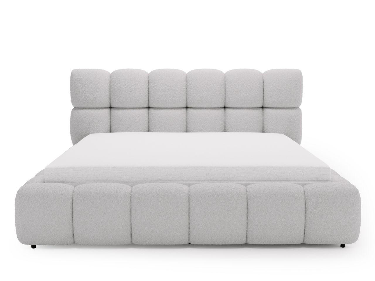 POLSTERBETT Modo 200x200 Bouclé-Stoff Grau - Grau, Textil (200/200cm) - Graingold