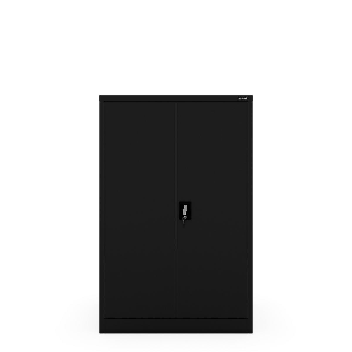 BÜROSCHRANK KEVIN D600 - Schwarz, Metall (90/140/60cm) - Jan Nowak