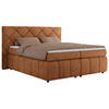 BOXBETT RITA 140/200 - Orange Struktur - H3 - Orange, Holz/Textil (140/200cm)