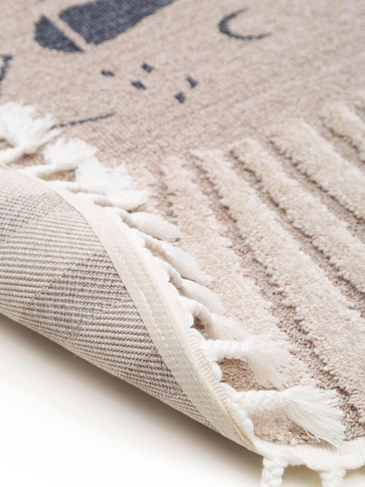 KINDERTEPPICH Momo Beige ø 120 cm rund - Beige, Textil (120/120cm) - Lytte