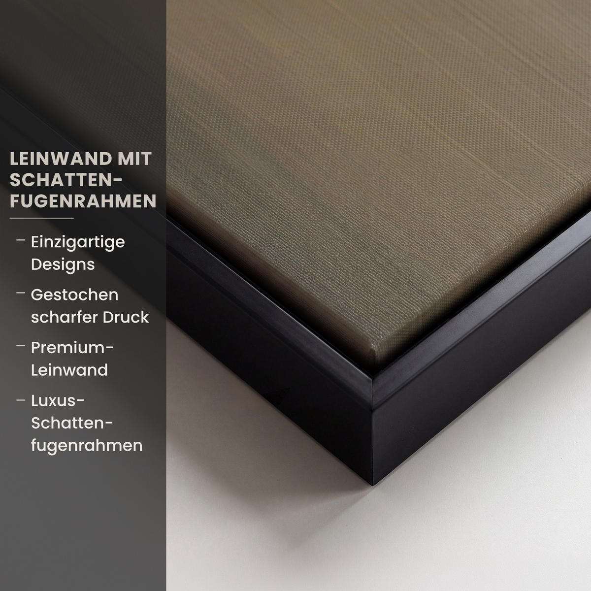 LEINWAND Bilder mit Rahmen - Hügel - Abstrakt - Kreuz - Christentum - 60x90 - Beige, Textil (60/90cm) - MuchoWow