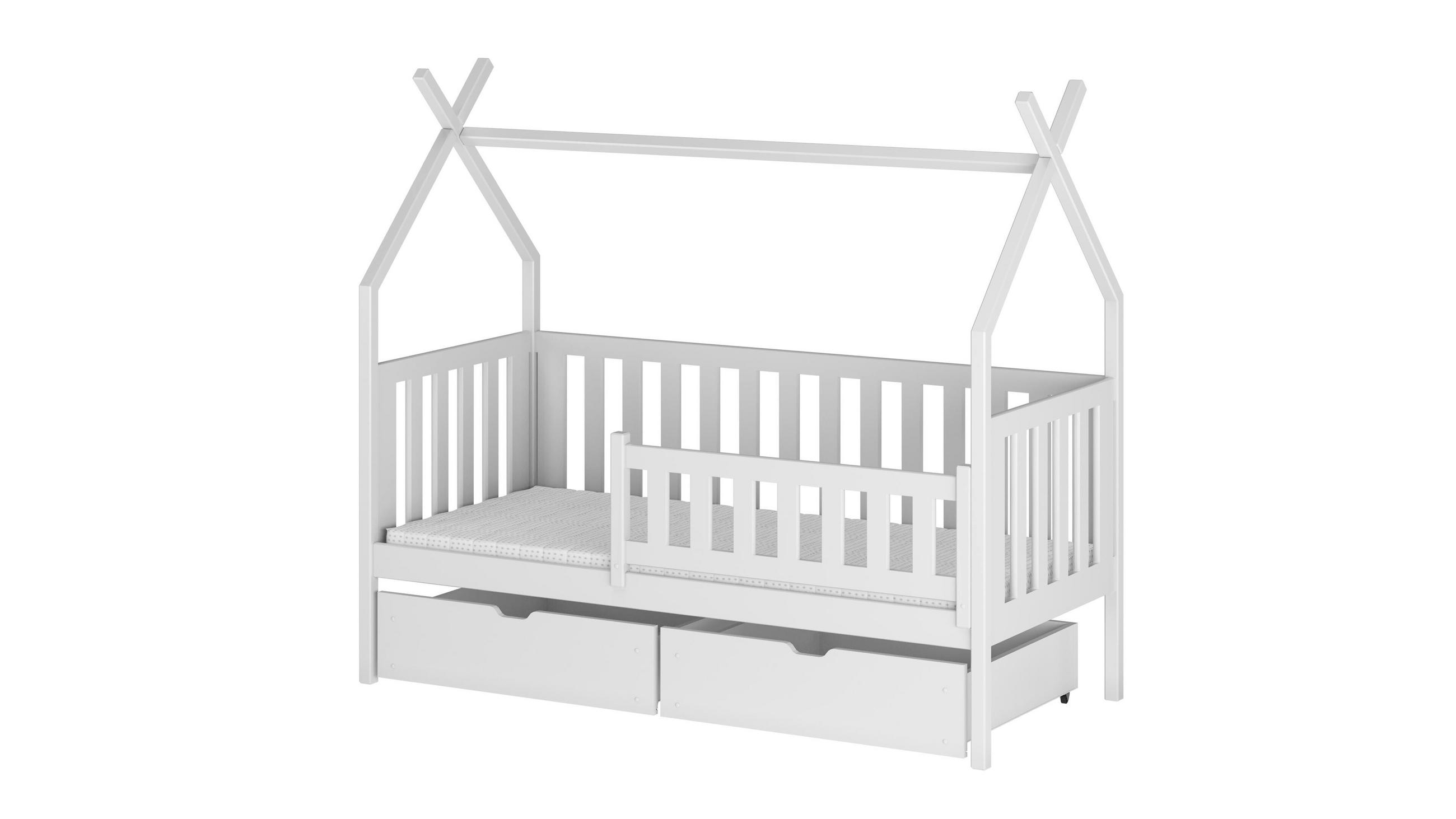 HAUSBETT WEIß - Weiß, Holz (90/200cm) - FURNLUX