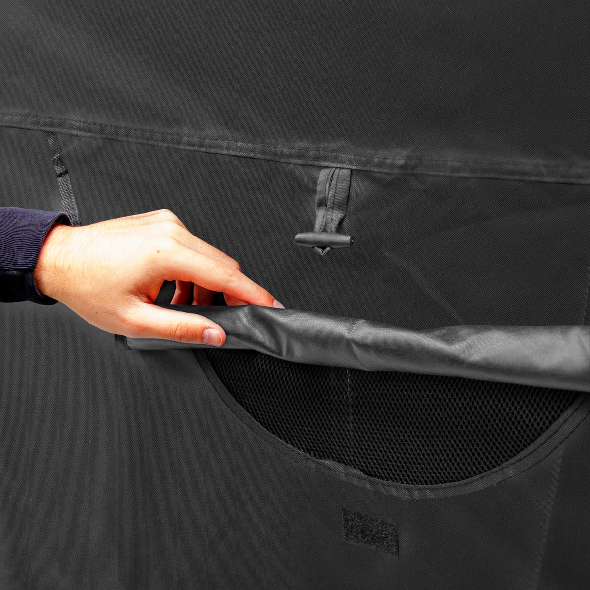 MOTORRAD GARAGENZELT XL - Schwarz, Textil (105/1/270cm) - Monstershop