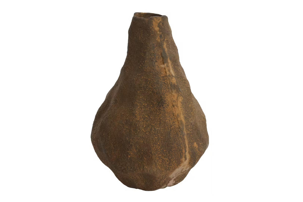 METALLVASE MARZOKU 25x27,5x33,5 cm, Metall, Braun - Braun, Metall (33.5cm) - Light & Living