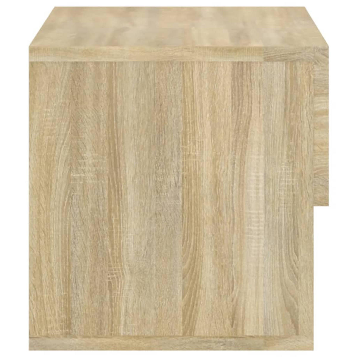 NACHTTISCH hängend mit 1 Schublade aus Holzwerkstoff in Sonoma-Eiche Dekor - Sonoma Eiche, Holz (46/30/29.5cm) - vidaXL