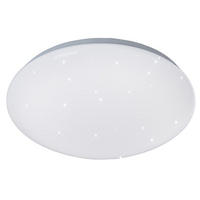 LED DECKENLEUCHTE Weiß mit Sternen-Glitzer-Effekt - Weiß, Metall (30/30/10cm) - Esto