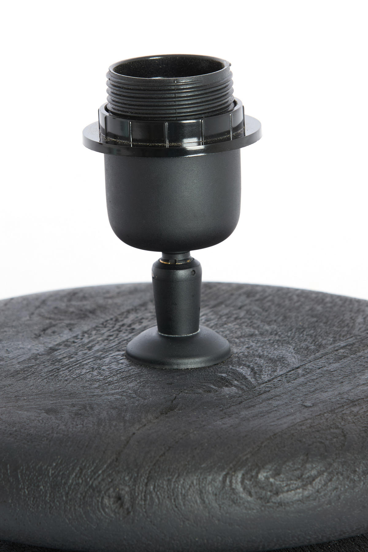 LAMPENSOCKEL Eboli Schwarz 20/20/9 cm - Schwarz, Holz (20/20/9cm) - Light & Living