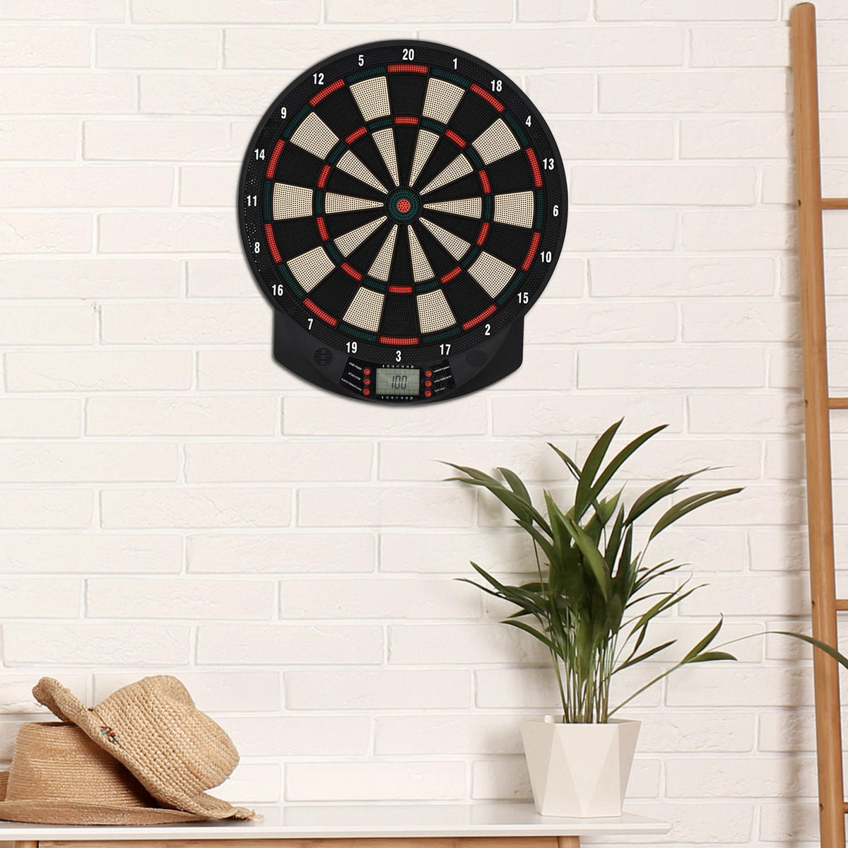 DARTSCHEIBE DE-10723 Schwarz - Schwarz, Kunststoff (39.5/44cm) - ComfortXL