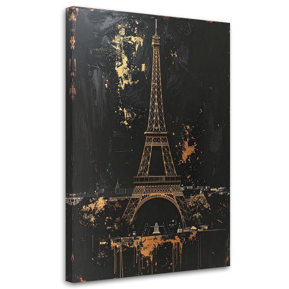 LEINWANDBILD Städte & Architektur 60x90cm - Schwarz, Textil (60/90cm) - Feeby