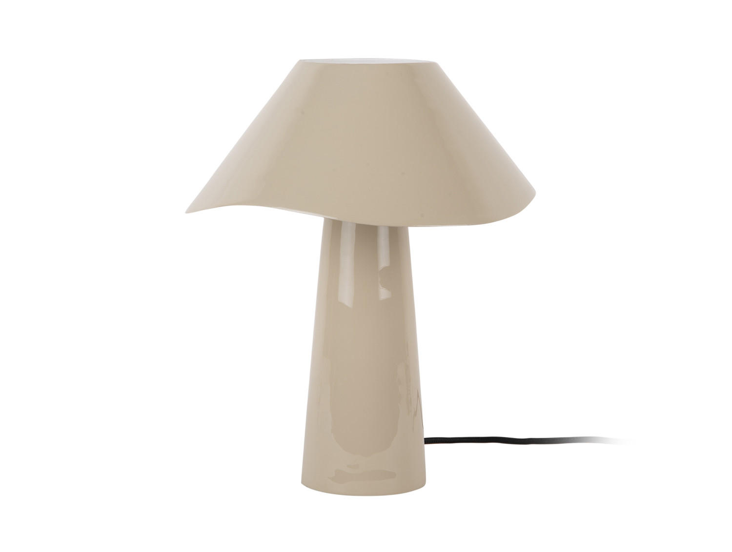 TISCHLAMPE Ameno 28/28/33 cm - Beige, Metall (28/28/33cm) - Leitmotiv