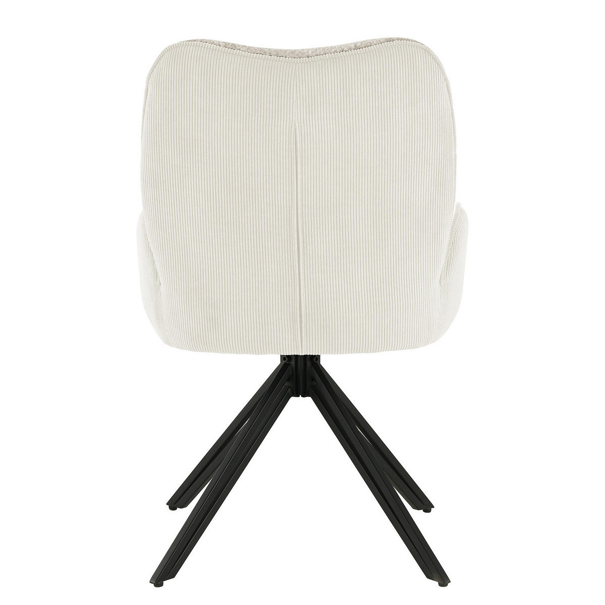 DREHBARER POLSTERSTUHL - 2er-Set - Beige, Textil/Metall (52/87/63cm) - home24