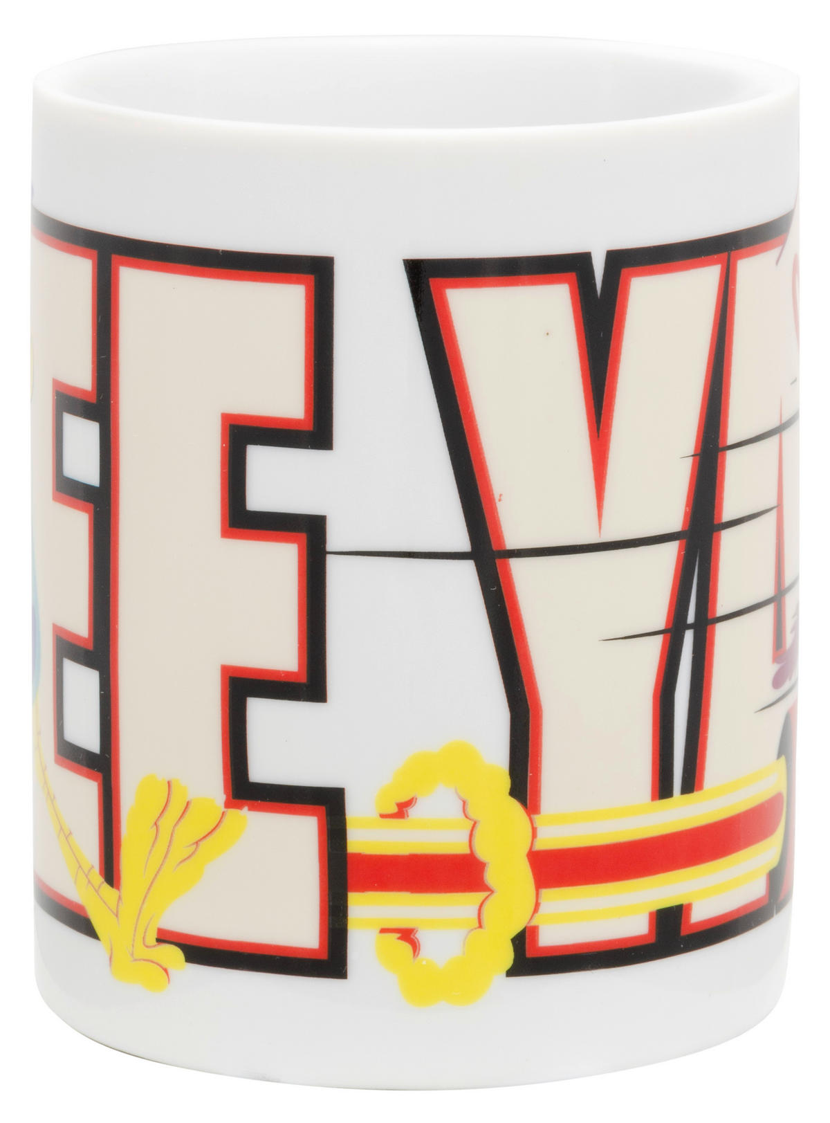 KAFFEEBECHER Looney Tunes Road Runner & Coyote - See ya! Weiß 320 ml - Multicolor, Keramik (0.32L) - Looney Tunes