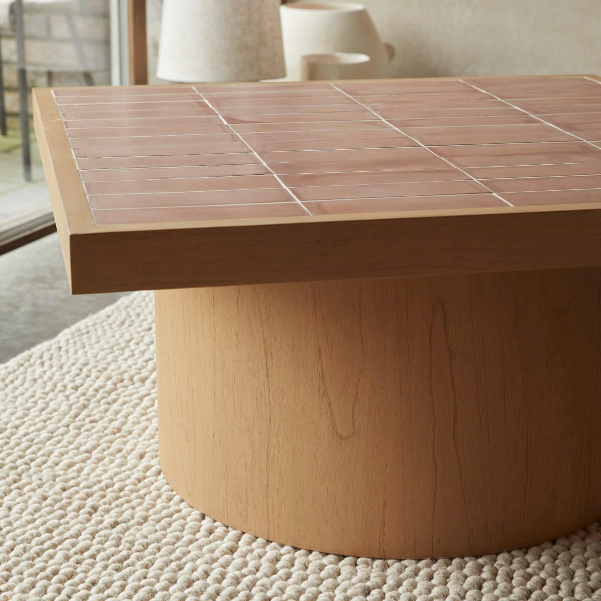 COUCHTISCH Karel Natur aus Mindiholz - Naturfarben, Holz (83/85/42cm) - Tikamoon