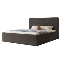 POLSTERBETT MIKO 160/200 cm Bettkasten, Dunkelgrau - Dunkelgrau, Holzwerkstoff/Textil (160/200cm) - Idohome