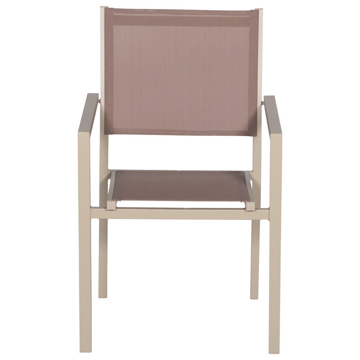 GARTENSTÜHLE Taupe 4er-Set - Braun, Kunststoff (57/89.5/56.5cm) - Happy Garden