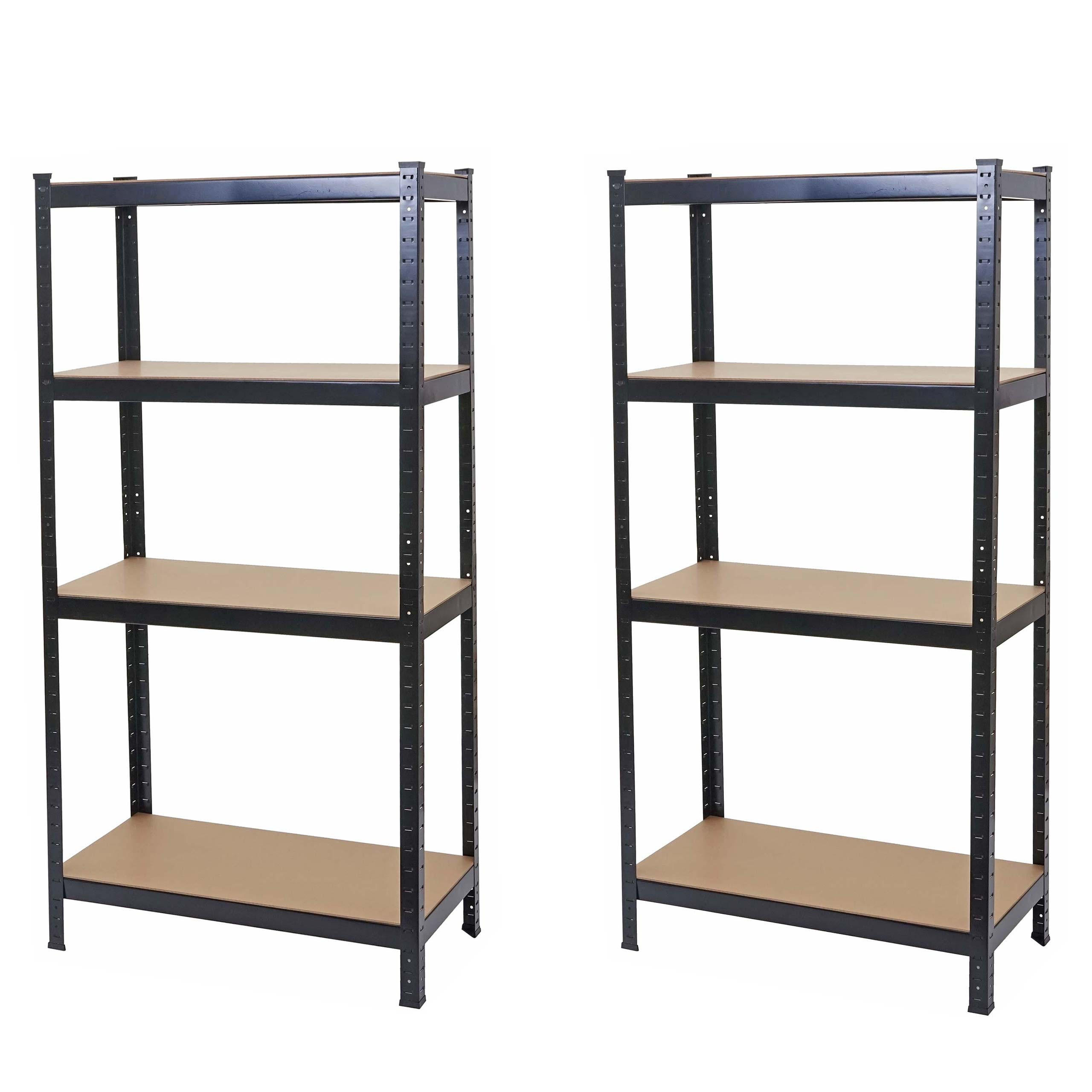 SCHWERLASTREGAL Schwarz, Braun 2er-Set - Schwarz/Braun, Metall (80/160/40cm) - MCW