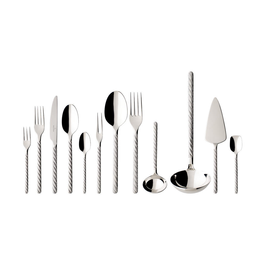 TAFELBESTECK Montauk silber 70er Set - Silberfarben, Metall - Villeroy & Boch